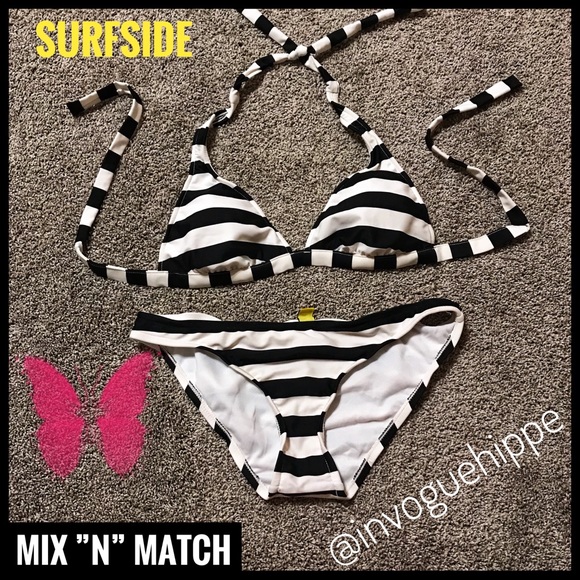 Surfside Supply Other - Surfside Striped Halter Bikini Size Large